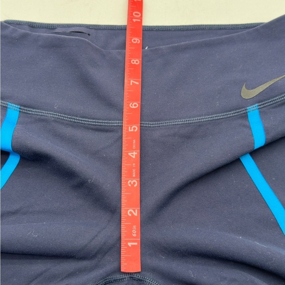 Nike Womens Navy Blue Tight Fit Pull On Leggings Size Medium - Picture 10 of 13